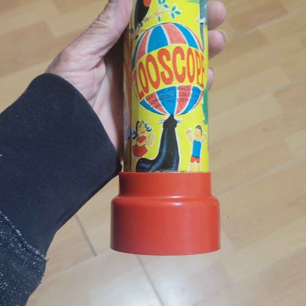 1969 Vintage Zooscope Kaleidoscope Toy... working